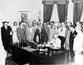 Signing the National Security Act of 1949