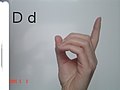 French sign language D