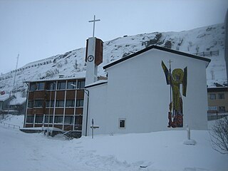 Norsk bokmål: St. Mikael kirke i Hammerfest English: St. Michael's Church in Hammerfest