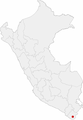 Location of the city in Peru