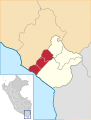 Location of the province Jorge Basadre in Tacna