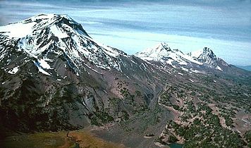 Aerial view of the Three Sisters