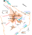 Sketch map of Snowdon