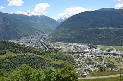 Visp and valley Vispertal.