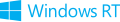 Windows RT logo and wordmark (light blue)