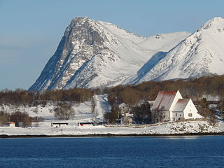 English: Trondenes Church, 13th-14th c, the northernmost medieval church