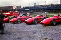 Fangio's Maserati team, 1957 British GP