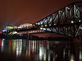 * Nomination Quebec bridge at night --S23678 02:00, 20 July 2006 (UTC) * Promotion the use of long exposure to smooth water surface is very effective. Gnangarra 01:32, 23 July 2006 (UTC)