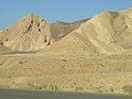 Ramon Fault on the southern side of Makhtesh Ramon, Israel.