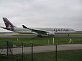 Airbus A330-300 A7-AEG at Manchester Airport