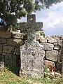 Stone cross between Sainte-Lucie-de-Tallano and Levie