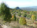 Paysage de la chaîne de Kartlie entre Tbilissi et Télavi