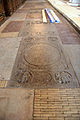 Gravestone in the nave. Over Henning Jacobsen, from about 1683. (No 136 in 'Danmarks Kirker'.)