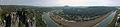 panoramic view from Bastei over the Elbe valley