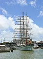 Tall ship "Elissa" at port, Galveston, Texas