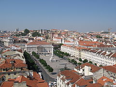 Rossio aka. Praça de D. Pedro IV 38°42′50″N 9°08′22″W﻿ / ﻿38.713987°N 9.139468°W﻿ / 38.713987; -9.139468