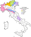 Alpini recruiting areas