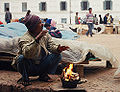 a seller in Durbar Square, Kathmandu