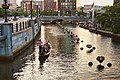 Gondola and Waterfire on the Providence River