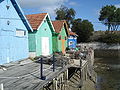 Cabanes multicolores d'ostreiculteur