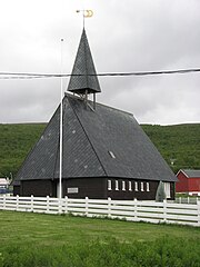 Norsk bokmål: Lebesby kirke English: Lebesby Church