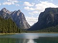 Toblacher See mit der Nasswand (Sextener Dolomiten)