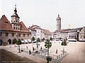 Marktplatz Bismarcksbrunnen Jena 1900