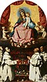 The Virgin of the Rosary venerated by Carthusians label QS:Len,"The Virgin of the Rosary venerated by Carthusians" label QS:Lpl,"Madonna Różańcowa adorowana przez kartuzów" circa 1637-1639, Ponań, Muzeum Narodowe