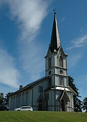 English: Lillesand church