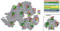 Northern Ireland assembly election 2007 - Winning party by constituency seats