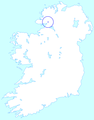 Map of Lough Eske on outskirts of Donegal Town