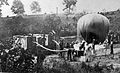 Thaddeus S.C. Lowe's observation balloon "Intrepid" being inflated