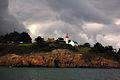 Le phare de Port Manec’h par temps d'orage