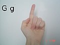 French sign language G