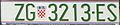 Foreigner-owned vehicle plate