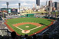 View from inside PNC Park, home of the Pittsburgh Pirates baseball team