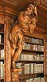 Der Ignorant, Holzfigur aus der Stiftsbibliothek Waldsassen