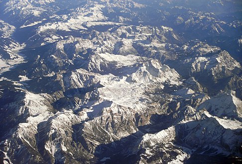 Sextener Dolomiten mit Dreischusterspitze und Drei Zinnen (Luftbild (from air)