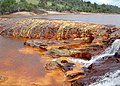 Water colored by iron, Rio Tinto, Spain