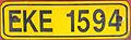 New lorry plate