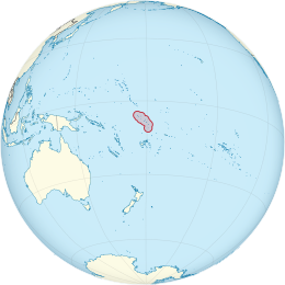 Map of Tuvalu