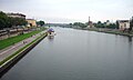 Vistula River in Kraków, Poland.