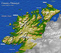 County map - geophisical