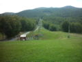 Vista sulle piste da sci del monte Cimone