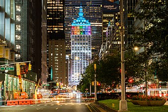 The Helmsley Building during the Pride New York City