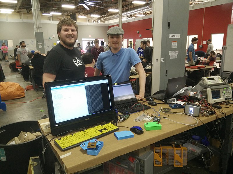 File:Showing off Project at DerbyHacks 2.jpg