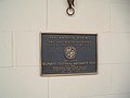 Plaque outside shop and restaurant located at the San Antonio Winery, the only remaining winery in Los Angeles.