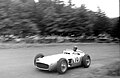 Fangio driving the Mercedes-Benz W196 Monoposto in 1954 European Grand Prix, Nuerburgring, Germany