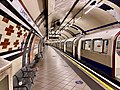 Northbound platform of Lambeth North tube station