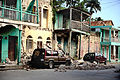 Damaged buildings in Jacmel